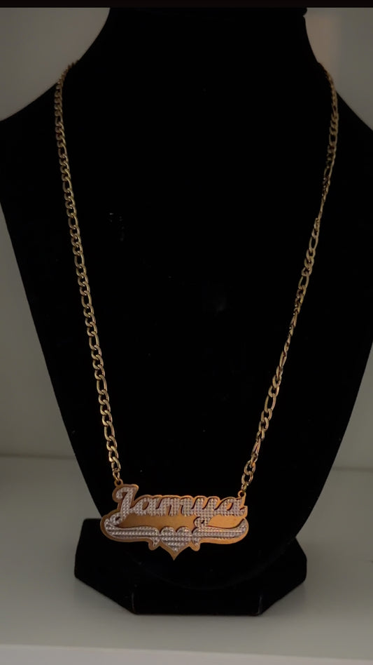 3D Gold Plated Name